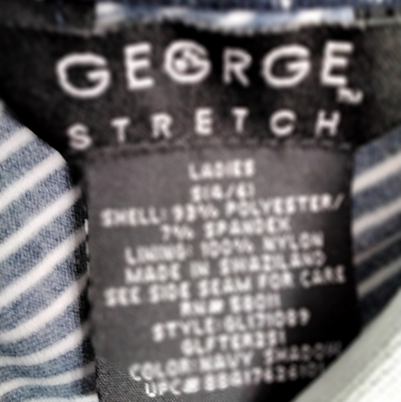 George Diagonally Striped Faux Wrap Halter Top   Size S (4-6) - Picture 3 of 3